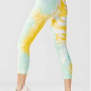 Fabletics Mid-Rise Printed Powerlite Capri